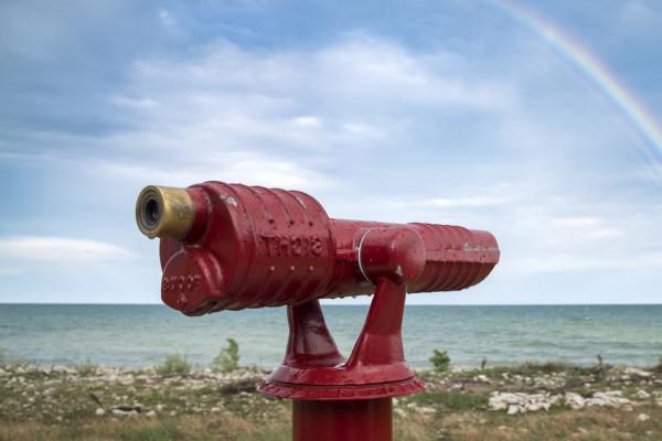 Lake Michigan in the summer